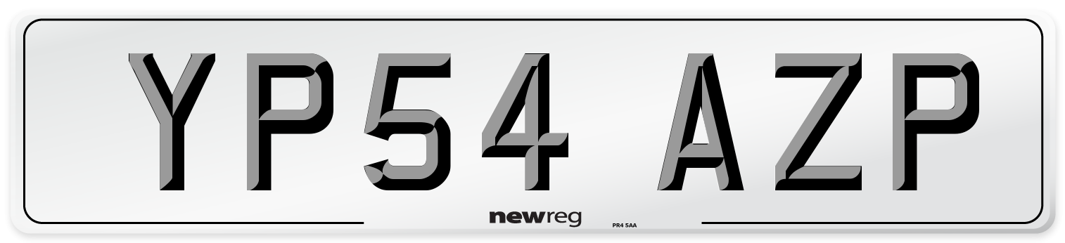 YP54 AZP Number Plate from New Reg